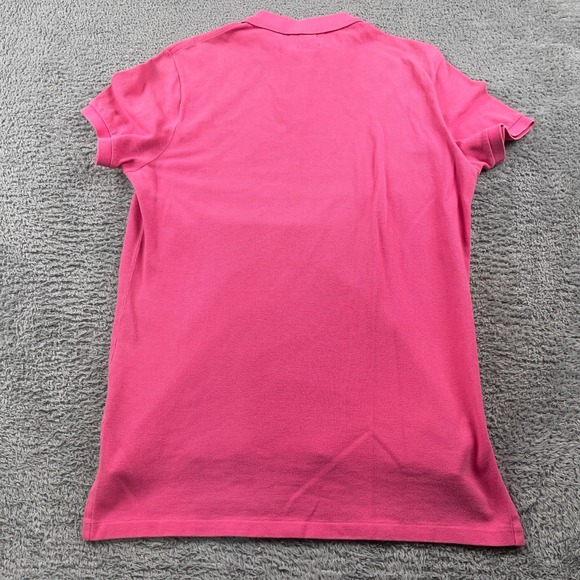 VTG Polo Ralph Lauren Polo Shirt Mens Medium Pink Custom Fit Short Sleeve Pony - Picture 3 of 9